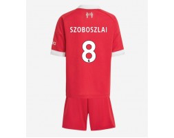 Liverpool Dominik Szoboszlai #8 Primera Equipación Niños 2025-26 Manga Corta (+ Pantalones cortos)